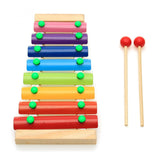 Wooden Xylophone Musical Instrument 8 Tones Toys Multicolor For Children Kids Baby