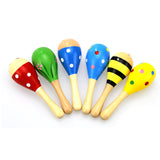 1PC Baby Colorful Wooden Maraca