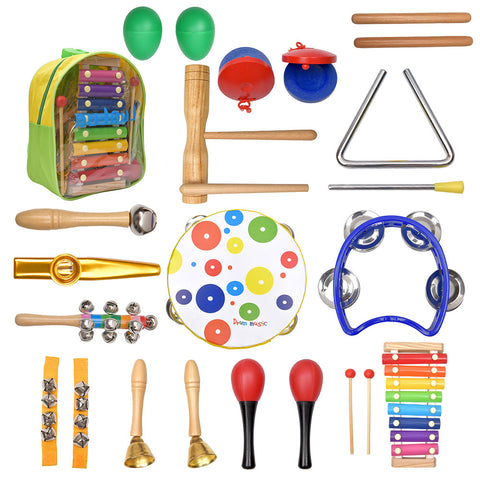 19PCS Percussion Musical Instruments Set