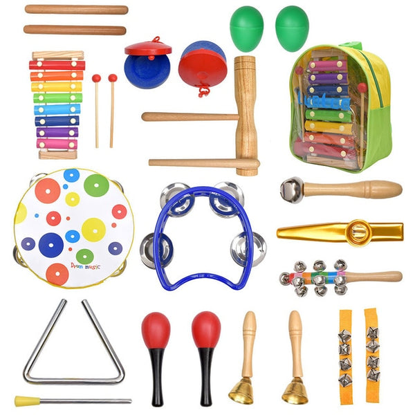 19PCS Percussion Musical Instruments Set