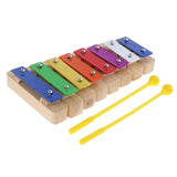 8 Notes Xylophone Sound Block Glockenspiel Hand Percussion Children Preschool Toys Gift