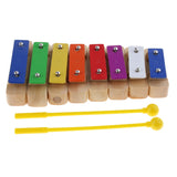 8 Notes Xylophone Sound Block Glockenspiel Hand Percussion Children Preschool Toys Gift