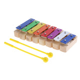 8 Notes Xylophone Sound Block Glockenspiel Hand Percussion Children Preschool Toys Gift