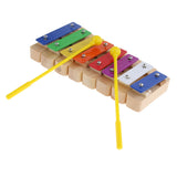 8 Notes Xylophone Sound Block Glockenspiel Hand Percussion Children Preschool Toys Gift