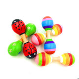 Double Head Colorful Wooden Maracas