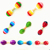 Double Head Colorful Wooden Maracas