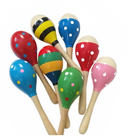 musical instrument Colorful Wooden Maracas