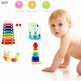 Wooden Toys Childhood Learning Toy Children Kids Baby Colorful Wooden Blocks Enlightenment Educational Toy