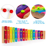 Wooden Xylophone Musical Toys Baby Enfant Children with Mallets 15 Keys Non-Toxic Preschool Learning