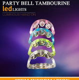 Hand Held  Led lights Tambourine Bell