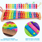 Wooden Xylophone Musical Toys Baby Enfant Children with Mallets 15 Keys Non-Toxic Preschool Learning