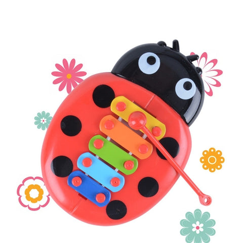 8-Note Musical Instrument Toys Percussion Kids Music Cute Cartoon Inset Beetle Baby Early Learning Educational Toys Children