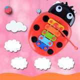 8-Note Musical Instrument Toys Percussion Kids Music Cute Cartoon Inset Beetle Baby Early Learning Educational Toys Children