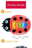 8-Note Musical Instrument Toys Percussion Kids Music Cute Cartoon Inset Beetle Baby Early Learning Educational Toys Children