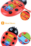 8-Note Musical Instrument Toys Percussion Kids Music Cute Cartoon Inset Beetle Baby Early Learning Educational Toys Children