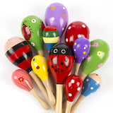 1Pcs Kids Mini Colorful Wooden Maracas