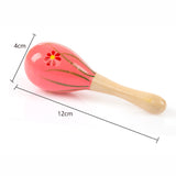 1Pcs Kids Mini Colorful Wooden Maracas