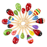 1Pcs Kids Mini Colorful Wooden Maracas