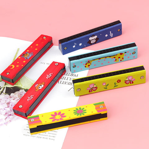 16 Holes Double Row Wooden  Wind