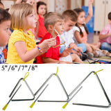 1pc 4/5/6/7/8/Inch Triangle Orff Musical Instruments