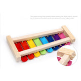 Wooden Xylophone Musical Instrument 8 Tones Toys Multicolor For Children Kids Baby