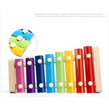 Wooden Xylophone Musical Instrument 8 Tones Toys Multicolor For Children Kids Baby