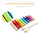 Wooden Xylophone Musical Instrument 8 Tones Toys Multicolor For Children Kids Baby