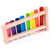 Wooden Toys Octave Knocking Piano Knocking Xylophone Children's Music Instruments Wooden Knocking Piano  Preschool