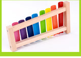 Wooden Toys Octave Knocking Piano Knocking Xylophone Children's Music Instruments Wooden Knocking Piano  Preschool