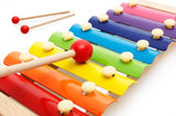 Children's Wooden Musical Instrument Toy Aniaml Xylophone Eight-Notes Frame Style for Kids Early Development Education Toys