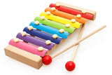 Children's Wooden Musical Instrument Toy Aniaml Xylophone Eight-Notes Frame Style for Kids Early Development Education Toys