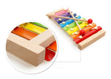 Children's Wooden Musical Instrument Toy Aniaml Xylophone Eight-Notes Frame Style for Kids Early Development Education Toys