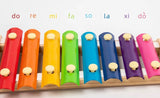 Children's Wooden Musical Instrument Toy Aniaml Xylophone Eight-Notes Frame Style for Kids Early Development Education Toys