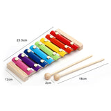 Baby Toys Xylophone Educational Toy Wooden Eight-Notes Frame Style Musical Toys Toddler Kids Children 2 to 4 years old