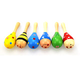 1PC Baby Colorful Wooden Maraca